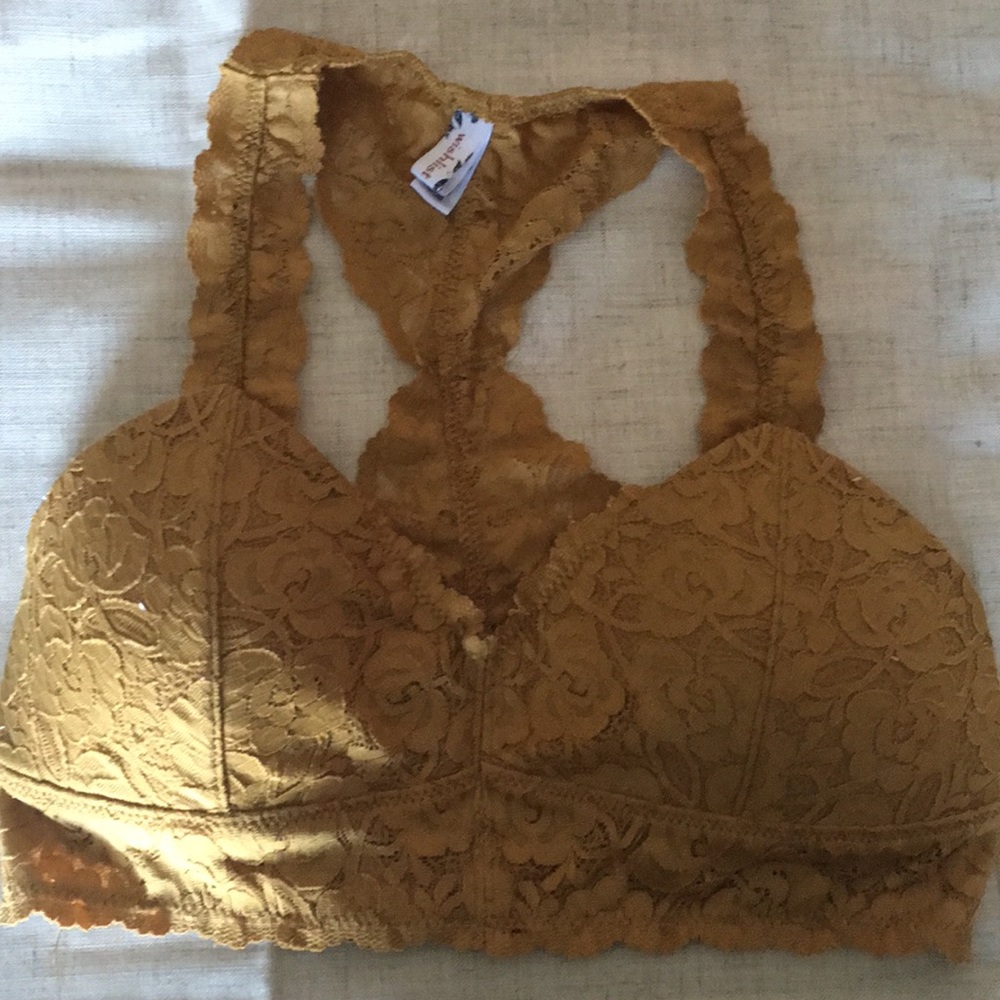 Mustard Yellow Racerback Bralette